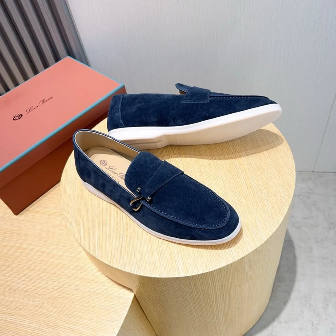 Men's Men's Shoes💰Men's Shoes💰440💰[loro piana] Couple's Style - The new moccasins are made of water-repellent treated suede uppers with rubber soles, a classic. The complex craftsmanship and meticulous structure make the shoes light and soft, allowing you to walk comfortably and freely. Perfect for wearing at the beach or out in the water during the summer. Women’s size: 35-40 Men’s size: 38-45
